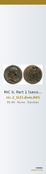 RIC II, Part 1 (second edition) Domitian 805 — CANOA