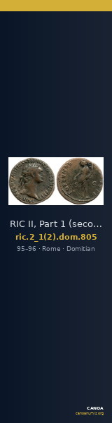 RIC II, Part 1 (second edition) Domitian 805 — CANOA