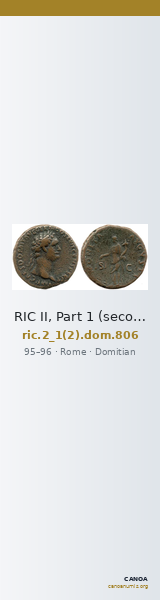 RIC II, Part 1 (second edition) Domitian 806 — CANOA