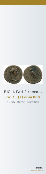 RIC II, Part 1 (second edition) Domitian 809 — CANOA