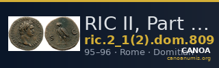 RIC II, Part 1 (second edition) Domitian 809 — CANOA