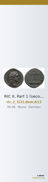 RIC II, Part 1 (second edition) Domitian 812 — CANOA