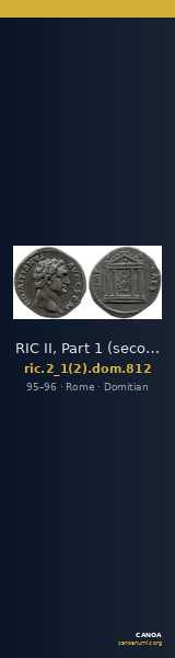 RIC II, Part 1 (second edition) Domitian 812 — CANOA