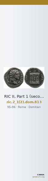 RIC II, Part 1 (second edition) Domitian 813 — CANOA