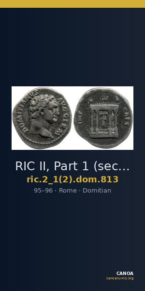 RIC II, Part 1 (second edition) Domitian 813 — CANOA