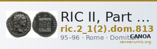 RIC II, Part 1 (second edition) Domitian 813 — CANOA