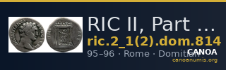 RIC II, Part 1 (second edition) Domitian 814 — CANOA