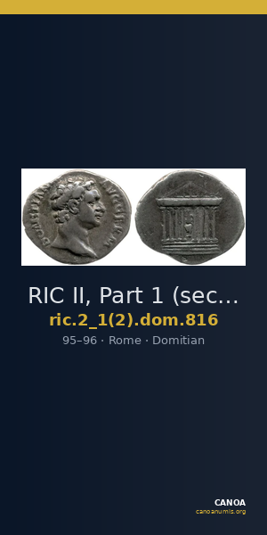 RIC II, Part 1 (second edition) Domitian 816 — CANOA