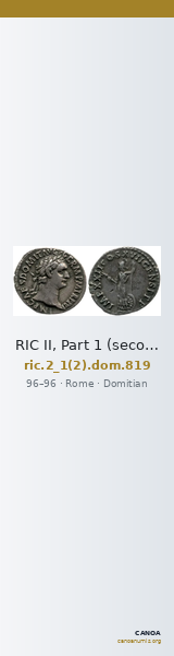 RIC II, Part 1 (second edition) Domitian 819 — CANOA