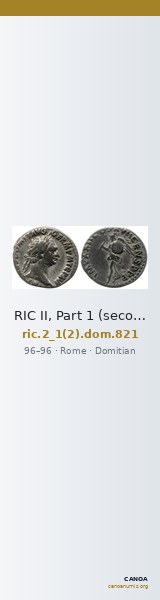 RIC II, Part 1 (second edition) Domitian 821 — CANOA