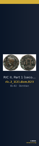RIC II, Part 1 (second edition) Domitian 823 — CANOA