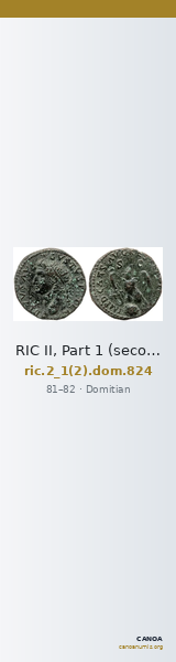 RIC II, Part 1 (second edition) Domitian 824 — CANOA