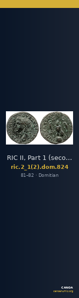 RIC II, Part 1 (second edition) Domitian 824 — CANOA