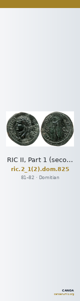 RIC II, Part 1 (second edition) Domitian 825 — CANOA
