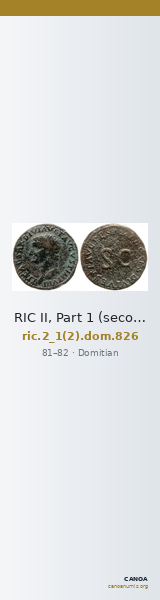 RIC II, Part 1 (second edition) Domitian 826 — CANOA