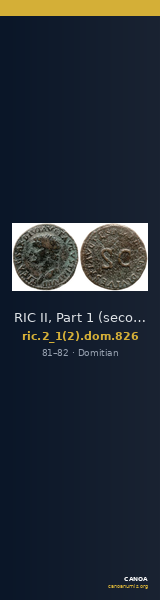 RIC II, Part 1 (second edition) Domitian 826 — CANOA