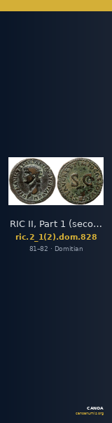 RIC II, Part 1 (second edition) Domitian 828 — CANOA