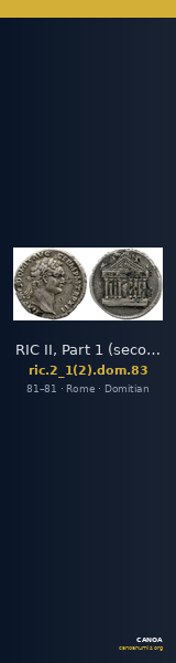 RIC II, Part 1 (second edition) Domitian 83 — CANOA
