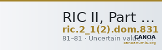 RIC II, Part 1 (second edition) Domitian 831 — CANOA