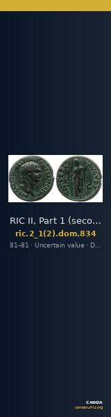RIC II, Part 1 (second edition) Domitian 834 — CANOA