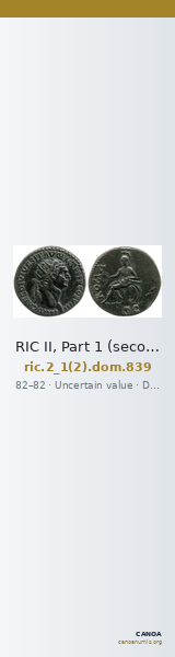 RIC II, Part 1 (second edition) Domitian 839 — CANOA