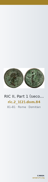 RIC II, Part 1 (second edition) Domitian 84 — CANOA