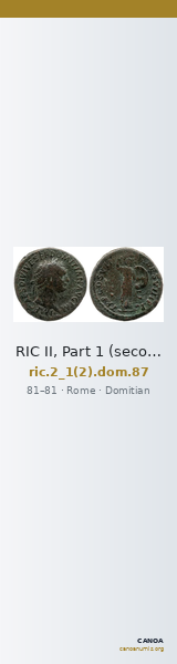 RIC II, Part 1 (second edition) Domitian 87 — CANOA
