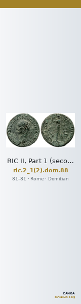 RIC II, Part 1 (second edition) Domitian 88 — CANOA