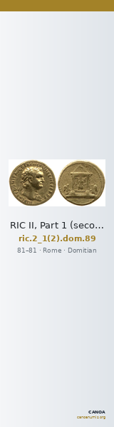 RIC II, Part 1 (second edition) Domitian 89 — CANOA