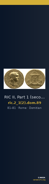 RIC II, Part 1 (second edition) Domitian 89 — CANOA