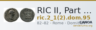 RIC II, Part 1 (second edition) Domitian 95 — CANOA