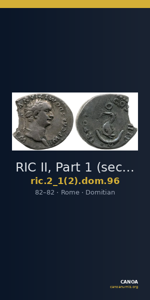 RIC II, Part 1 (second edition) Domitian 96 — CANOA