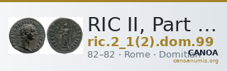 RIC II, Part 1 (second edition) Domitian 99 — CANOA