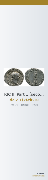 RIC II, Part 1 (second edition) Titus 10 — CANOA