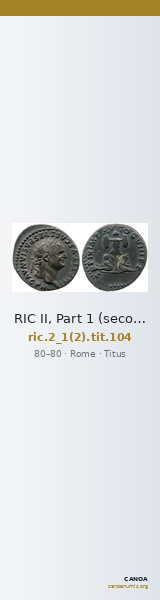 RIC II, Part 1 (second edition) Titus 104 — CANOA