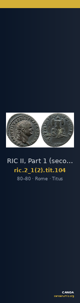 RIC II, Part 1 (second edition) Titus 104 — CANOA