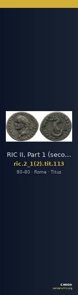 RIC II, Part 1 (second edition) Titus 113 — CANOA