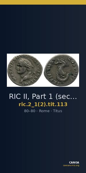 RIC II, Part 1 (second edition) Titus 113 — CANOA