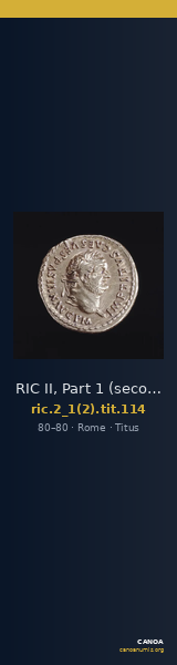 RIC II, Part 1 (second edition) Titus 114 — CANOA