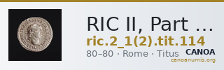 RIC II, Part 1 (second edition) Titus 114 — CANOA