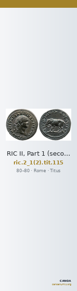 RIC II, Part 1 (second edition) Titus 115 — CANOA