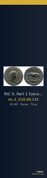 RIC II, Part 1 (second edition) Titus 115 — CANOA