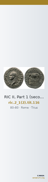 RIC II, Part 1 (second edition) Titus 116 — CANOA