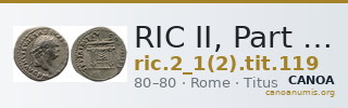 RIC II, Part 1 (second edition) Titus 119 — CANOA