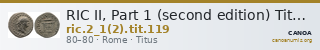 RIC II, Part 1 (second edition) Titus 119 — CANOA