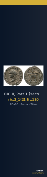 RIC II, Part 1 (second edition) Titus 120 — CANOA