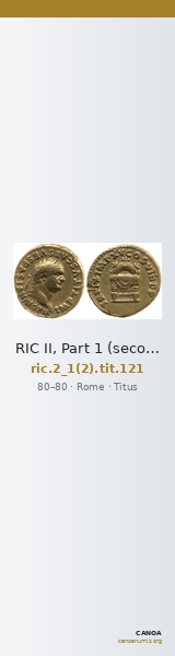 RIC II, Part 1 (second edition) Titus 121 — CANOA