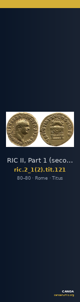 RIC II, Part 1 (second edition) Titus 121 — CANOA
