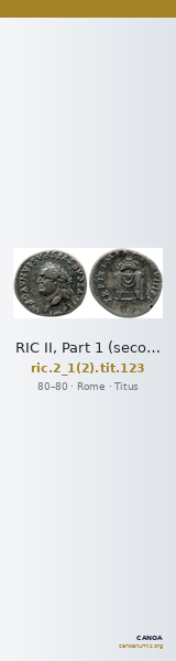 RIC II, Part 1 (second edition) Titus 123 — CANOA