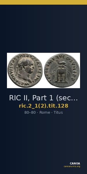 RIC II, Part 1 (second edition) Titus 128 — CANOA